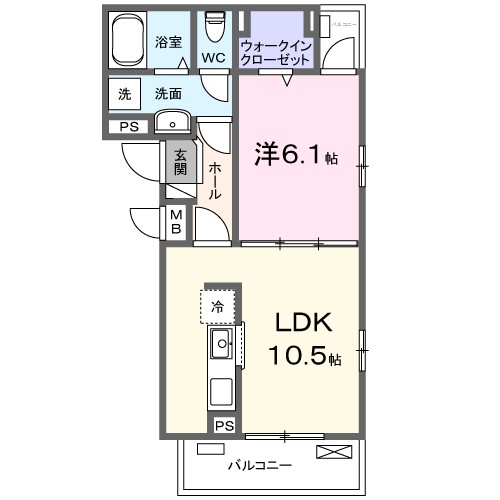 フロレスタ湘南Ⅱ 303号室 間取り