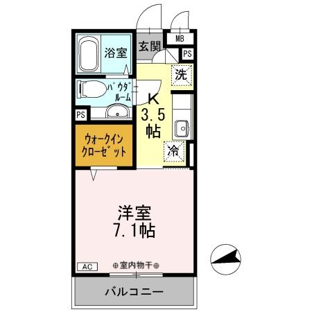 ラマージュⅤ 301号室 間取り