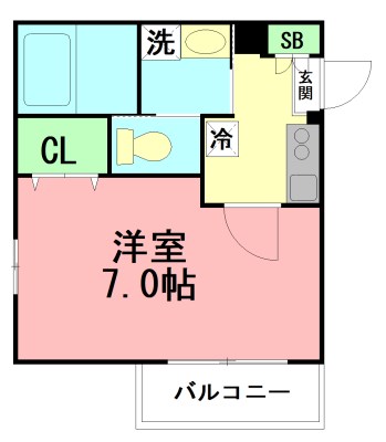 シティースタイル湘南 301号室 間取り