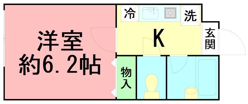Ｖｉｌｌａ　５１０　Ｎｏ．５ A107号室 間取り