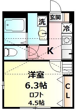 CASA ORISE Ⅱ 205号室 間取り