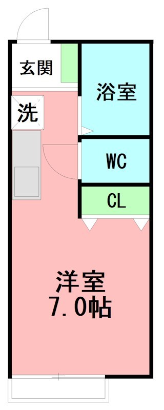 グリーンハイツB棟 211号室 間取り