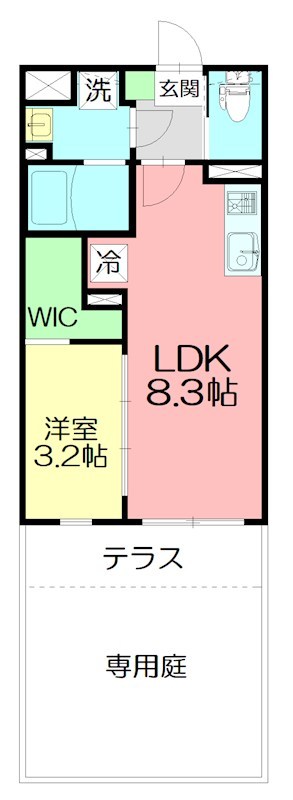 Dracaena 湘南台(ドラセナ　ショウナンダイ）   103号室 間取り