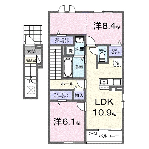 ノーストゥーリバー 201号室 間取り
