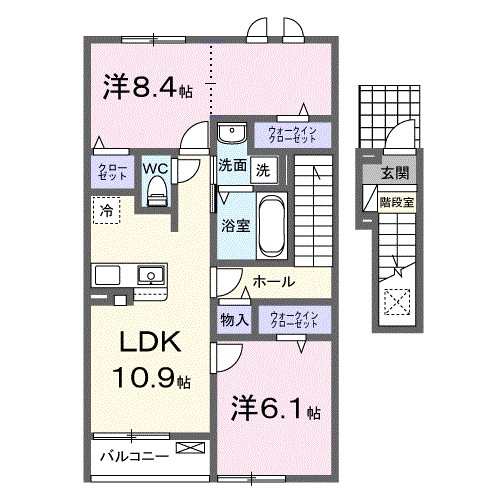 ノーストゥーリバー 204号室 間取り