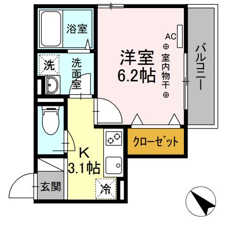 マ・メゾン鵠沼花沢　B 205号室 間取り