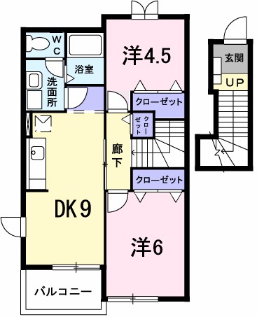 セルヴィールＢ 202号室 間取り