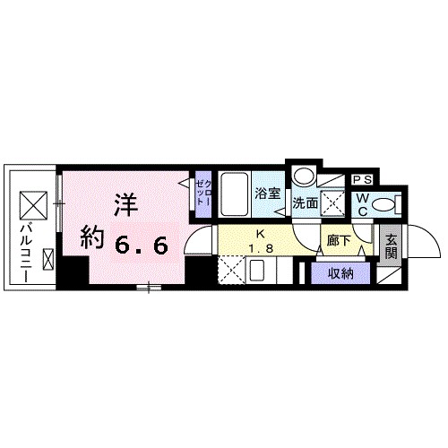 パークシティ本厚木 601号室 間取り