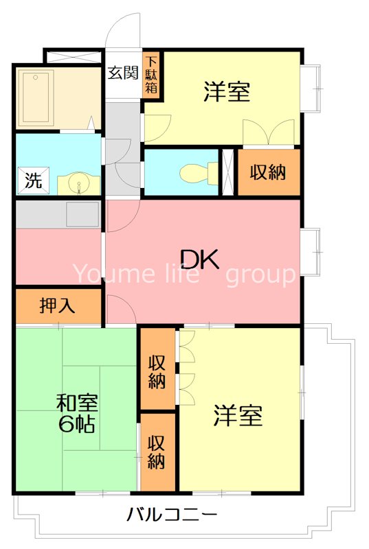 マーカスヒル湘南 405号室 間取り