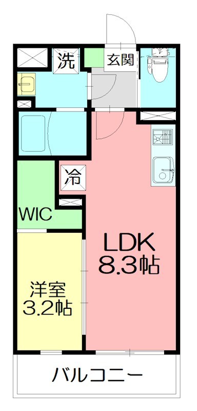 Dracaena 湘南台(ドラセナ　ショウナンダイ）   301号室 間取り