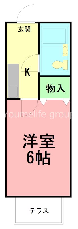 ドルフ伊勢原No.2 201号室 間取り