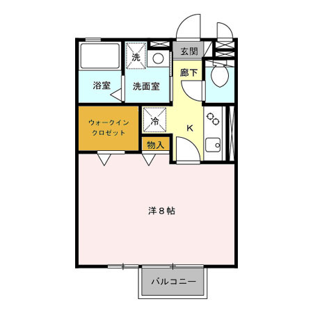 アゼリア 205号室 間取り