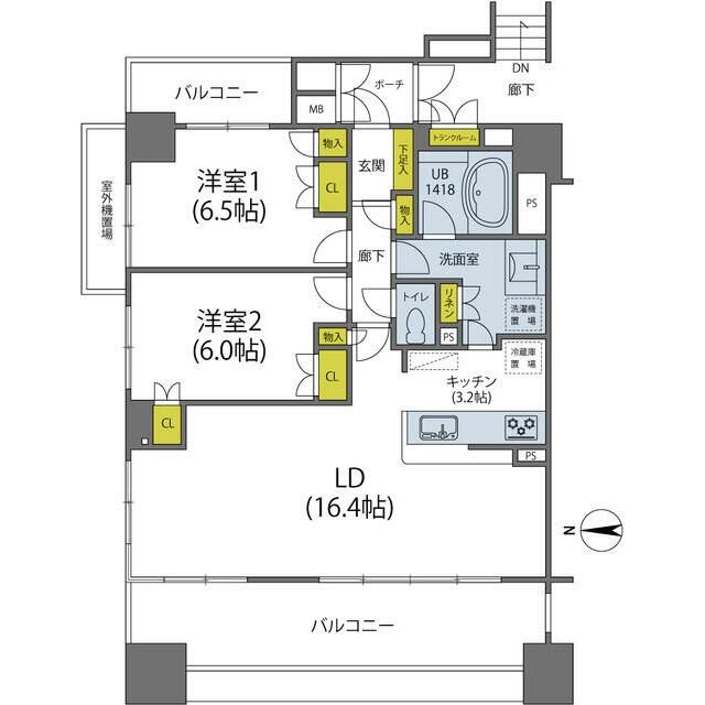 Ｄ’グラフォート本厚木コアレジデンス 806号室 間取り