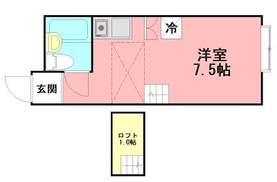 ベルピア・藤沢善行第１ 106号室 間取り