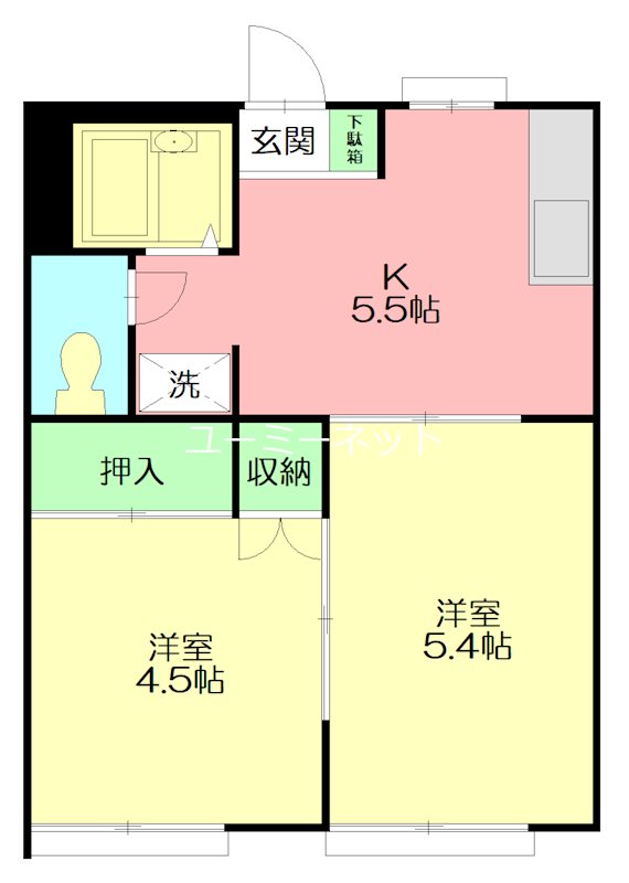 セラール大船 103号室 間取り