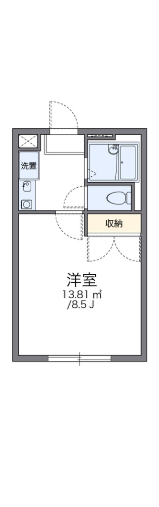 レオパレスＯ・Ｚー１ 105号室 間取り