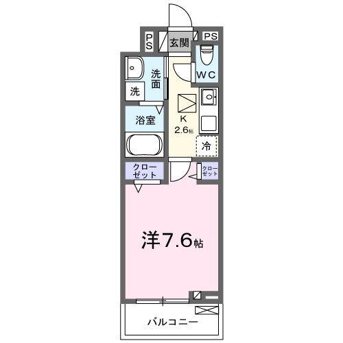 ＡＰ．Ｊ 102号室 間取り
