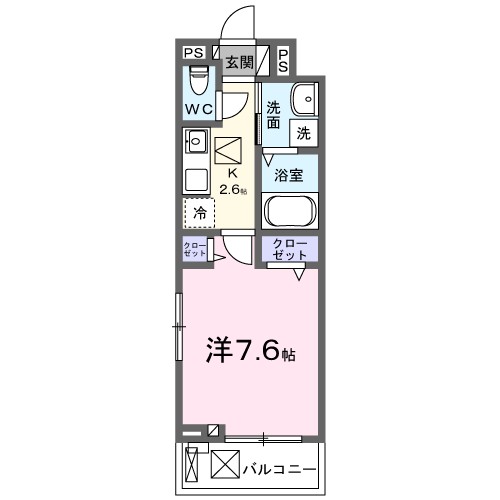 ＡＰ．Ｊ 103号室 間取り