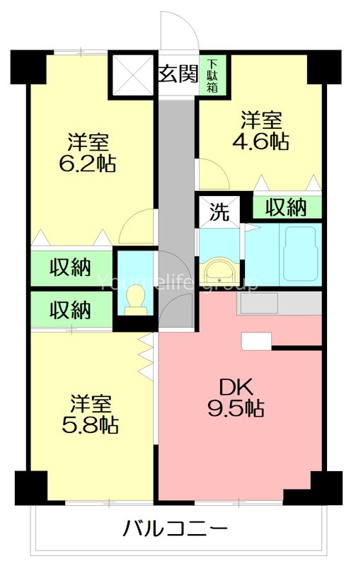 藤ロイヤル 202号室 間取り