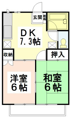 シュトラーセ藤沢　Ａ棟 103号室 間取り