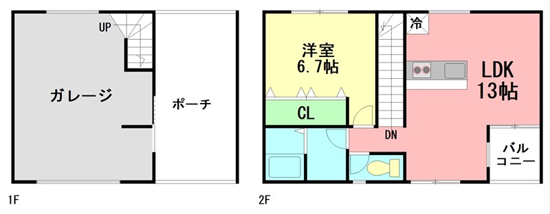 ガレージハウス湘南ベースＯＮＥ B号室 間取り