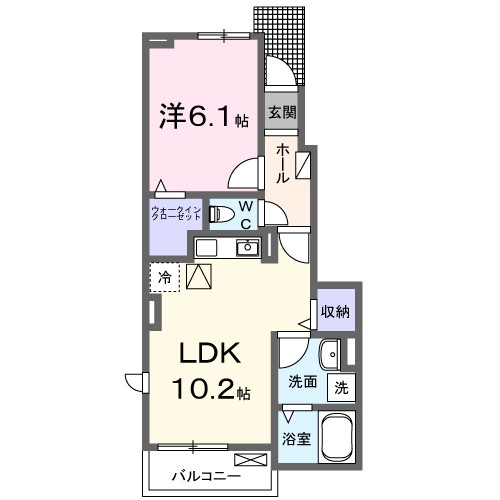 アボードＳ　ノース 102号室 間取り