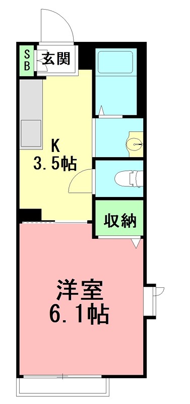 ウィンヒルズ茅ヶ崎 00205号室 間取り