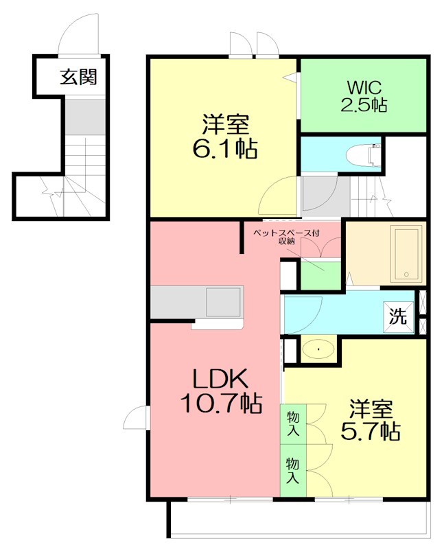 フォレスト　ヒルズ 201号室 間取り