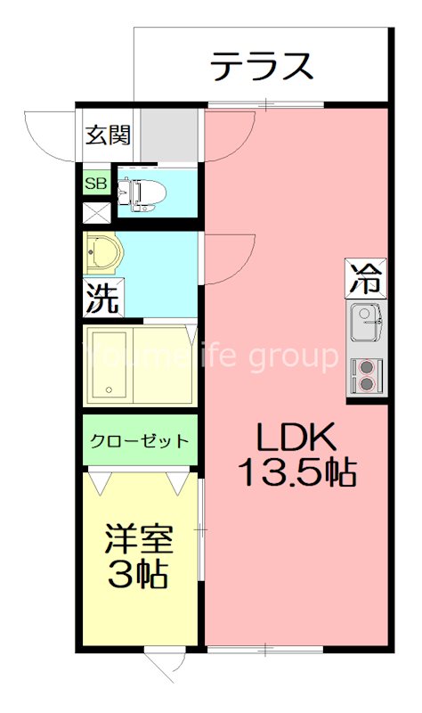 GRAND COLLINE（グラン　コリーヌ） 101号室 間取り