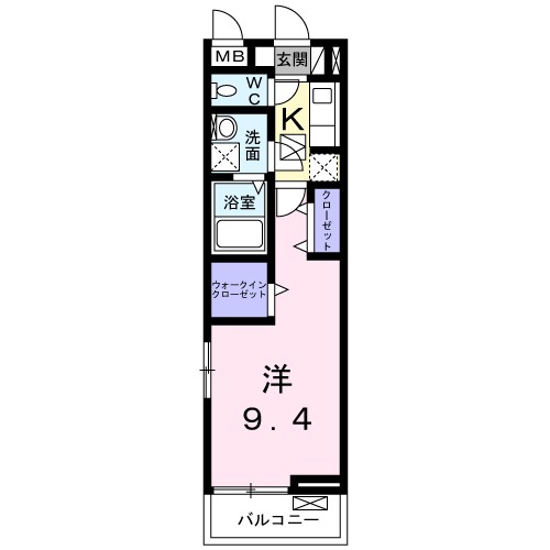 プレミール上町屋 102号室 間取り