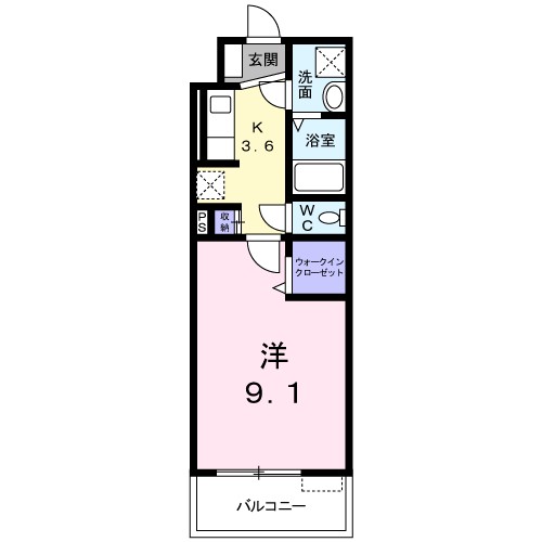 グラン　スクエアー　４６５ 202号室 間取り