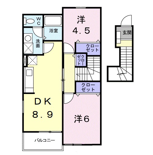 ソシアⅠ 203号室 間取り