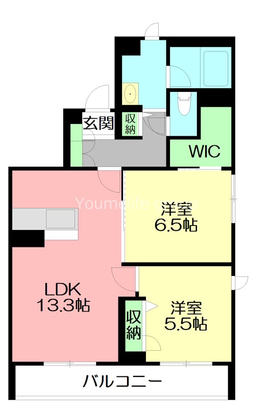 リラフォート 102号室 間取り