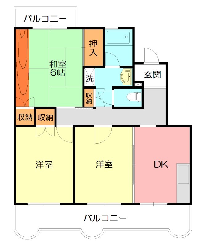 ガーデニアヒルズⅠ 402号室 間取り