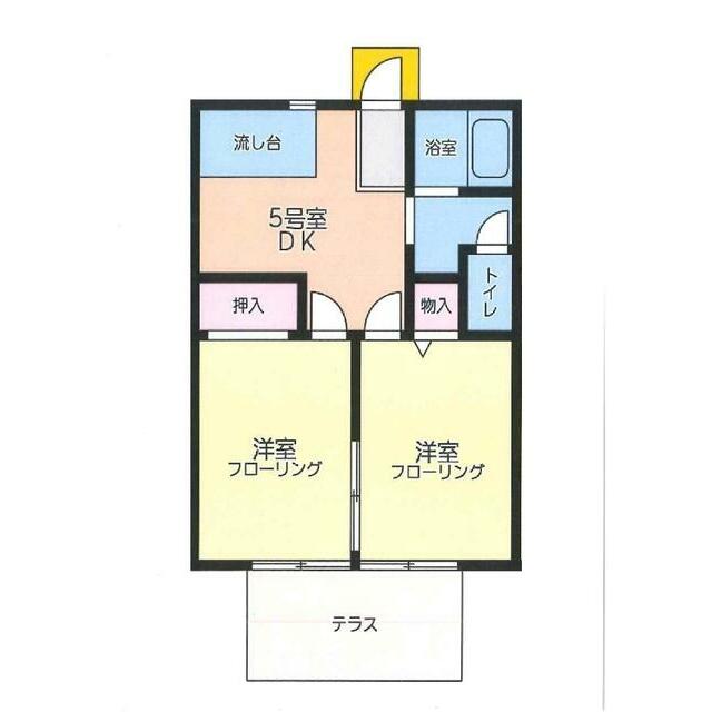 テラス綾瀬 5号室 間取り