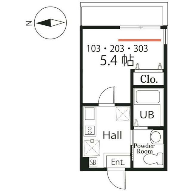 ハーミットクラブハウスＧＷ戸塚町 303号室 間取り