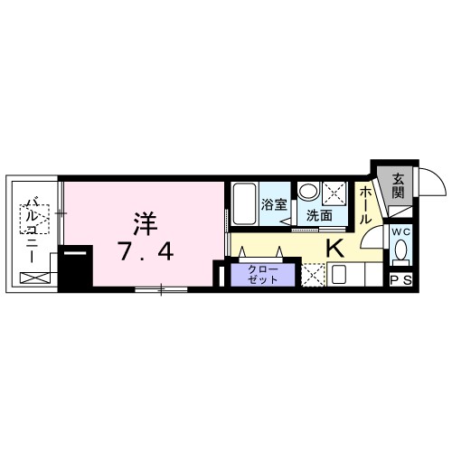 スリービーク湘南 603号室 間取り