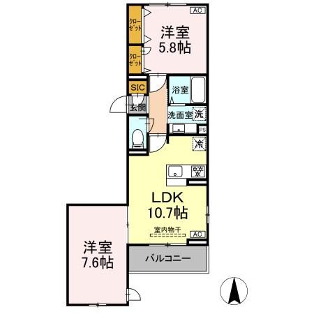 Stella Maris 東海岸 301号室 間取り