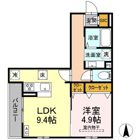 Stella Maris 東海岸 102号室 間取り