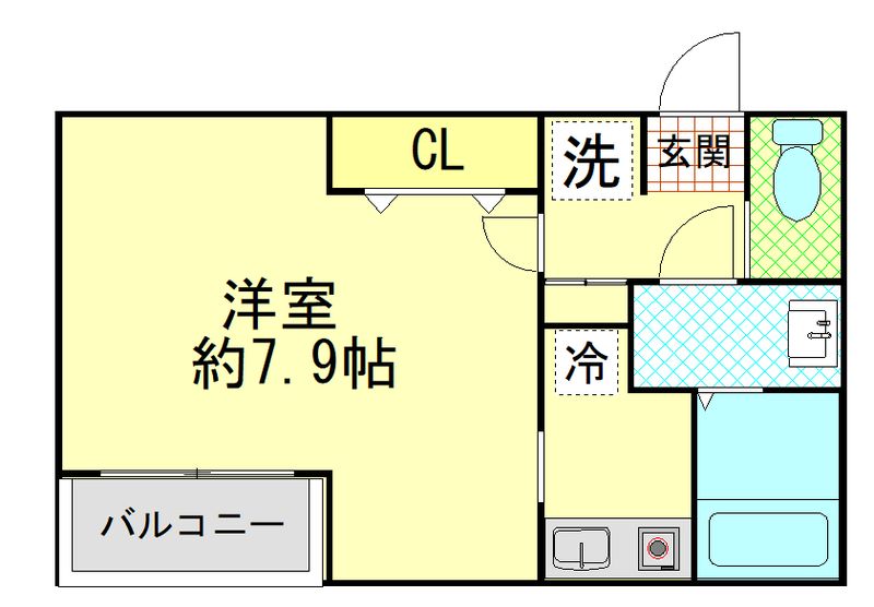 サンノーブル鎌倉 103号室 間取り