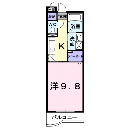 リヴァージュ茅ヶ崎 101号室 間取り