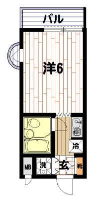 スカイコート戸塚 301号室 間取り