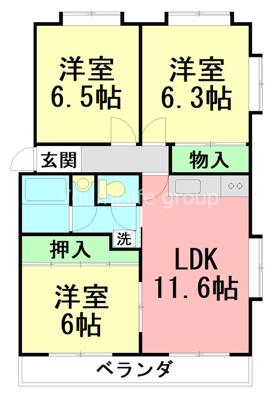 アベニュー湘南Ⅰ 203号室 間取り