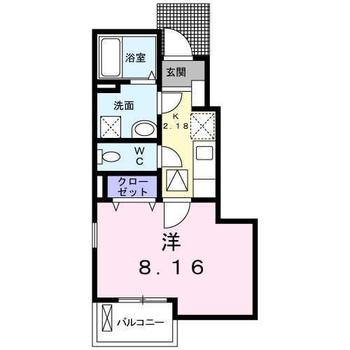 アイリス湘南 104号室 間取り