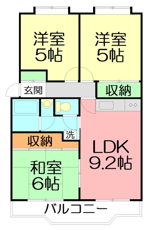 アベニュー湘南Ⅰ 203号室 間取り