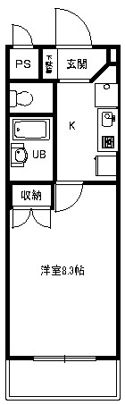 マーメイド湘南 305号室 間取り