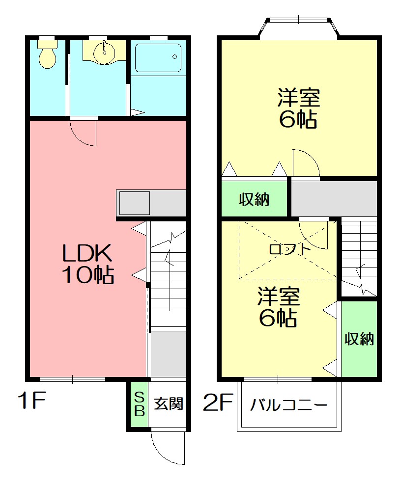 ヴィラ大磯Ⅲ 106号室 間取り