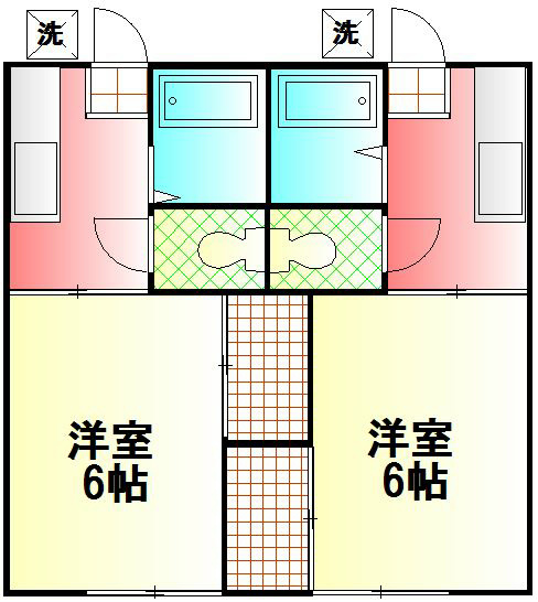 飯田第5ハイツ  201号室 間取り