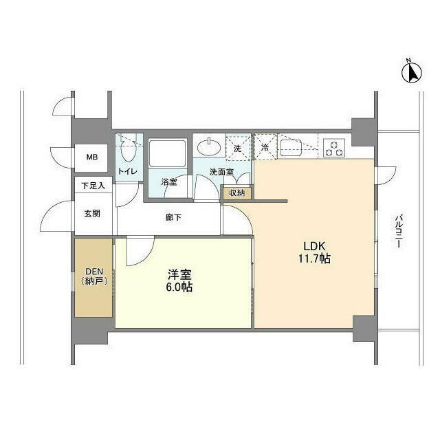 ＫＥＮＥＤＩＸ藤沢 602号室 間取り
