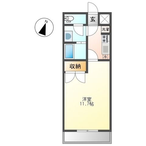 フレンドシップＳＨＯＮＡＮⅡ 202号室 間取り